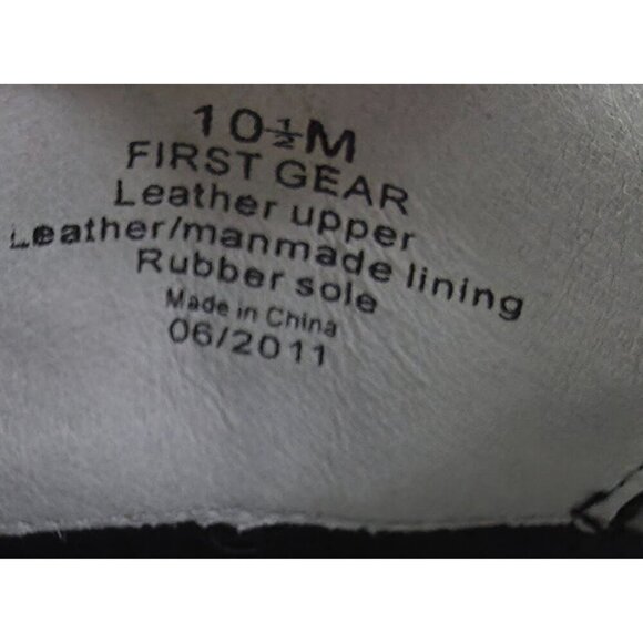 Kenneth Cole Size 10.5M Mens First Gear Black Leather Low Lace Square Toe Shoes main image 6